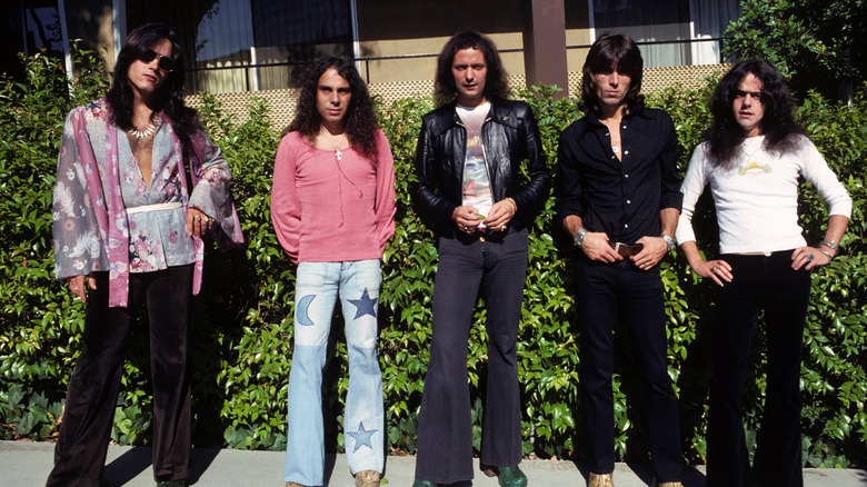Photo promotionnelle de Rainbow en 1979 avec Ronnie James Dio