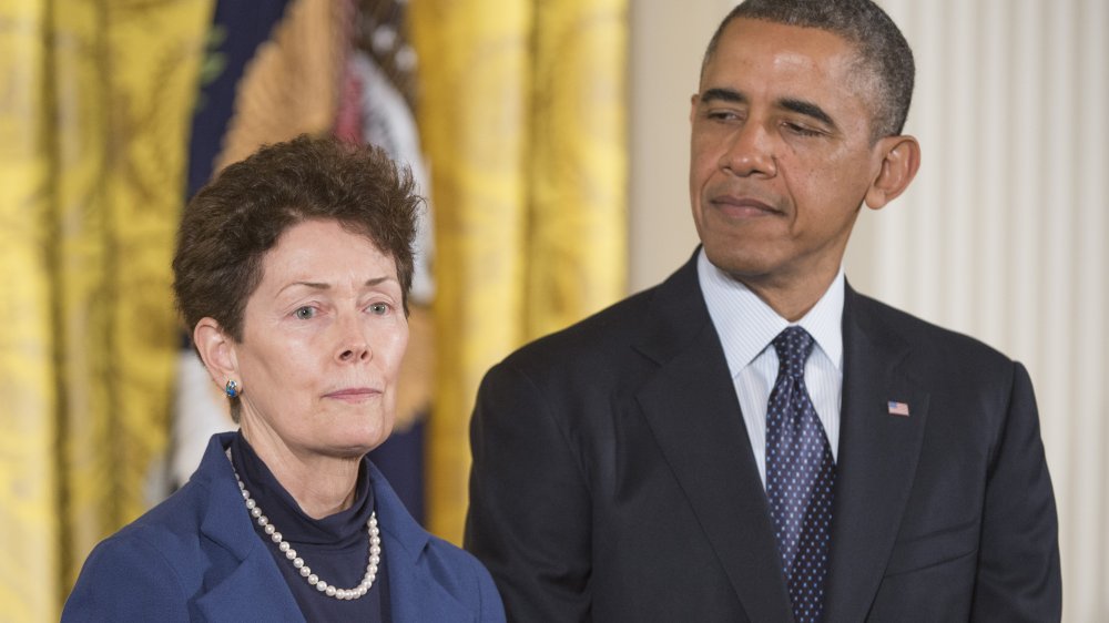 Sally Ride avec Tam O'Shaughnessy et Barack Obama
