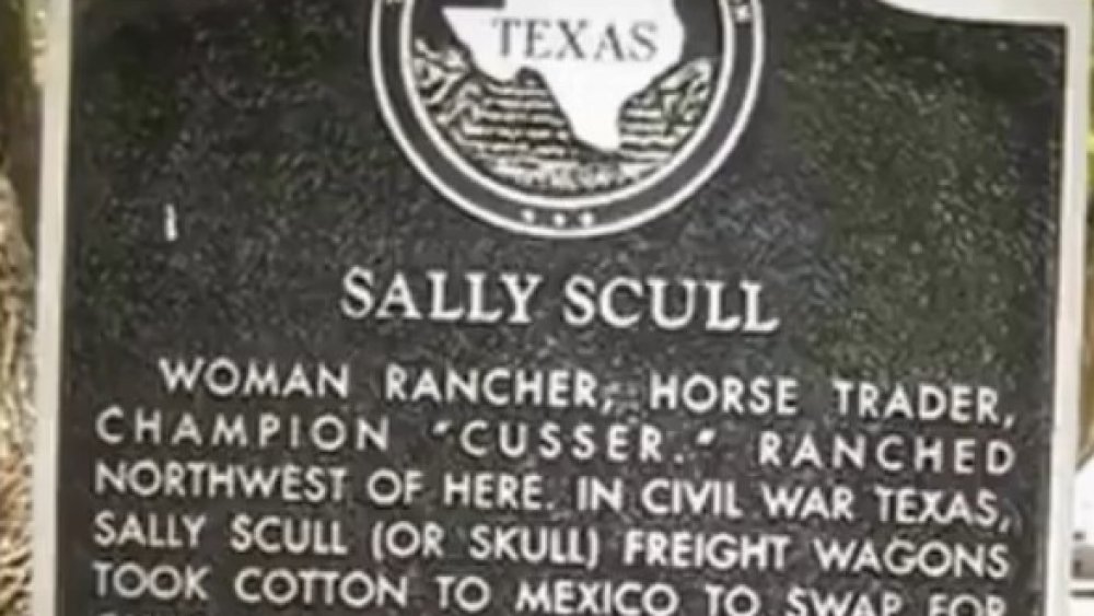 Plaque historique de Sally Scull