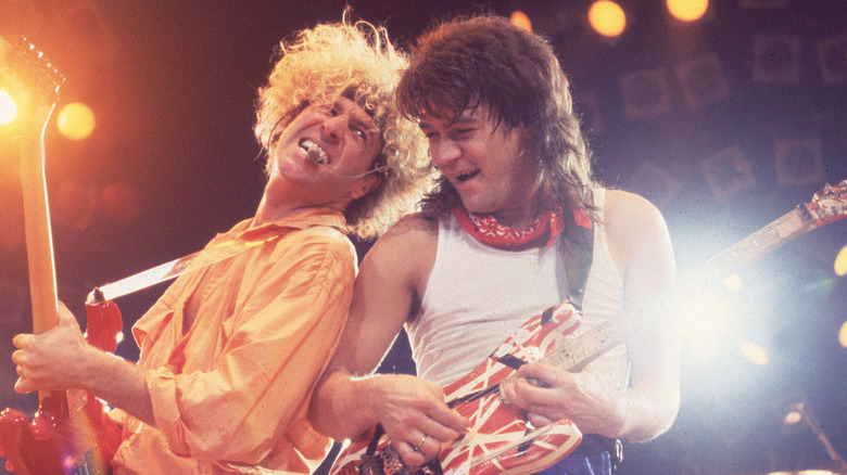 Sammy Hagar et Eddie Van Halen sur scène