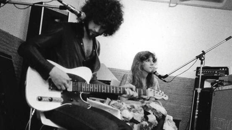 Lindsey Buckingham et Stevie Nicks en studio