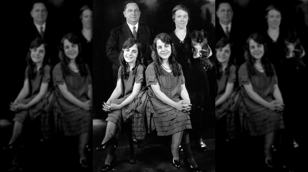 Daisy and Violet with the Myers