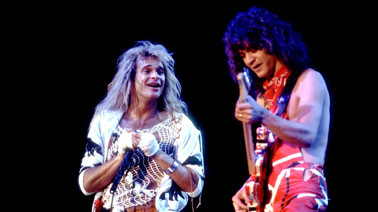 David Lee Roth et Eddie Van Halen au US Festival en 1983