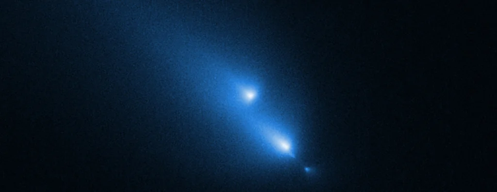 Séquence Hubble montrant plusieurs fragments de la comète C/2025 K1 ATLAS