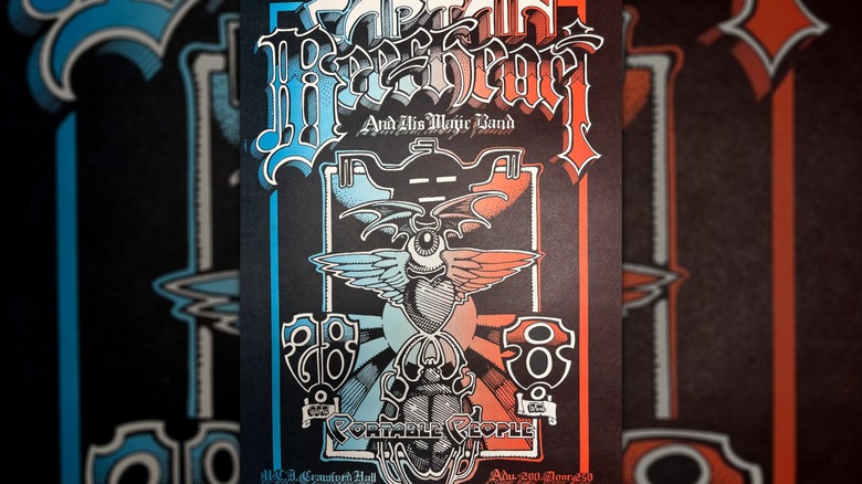 Affiche Captain Beefheart avec un œil volant