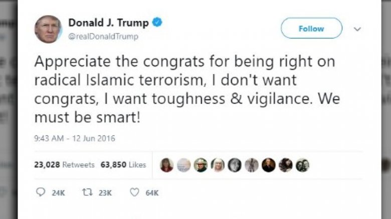 Donald Trump et la fusillade d'Orlando