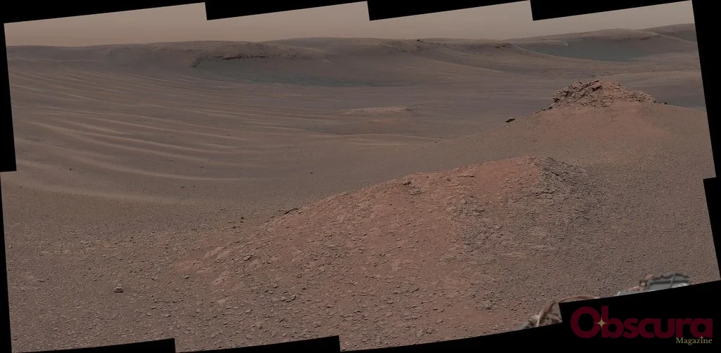 Mosaïque de Curiosity dans une région argileuse de Gale Crater sur Mars