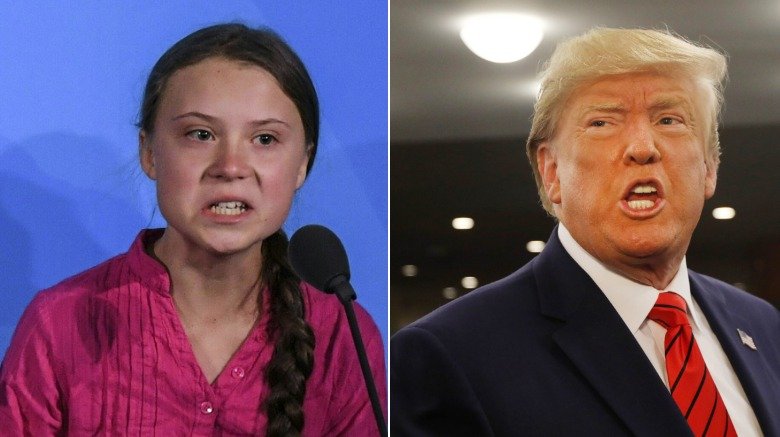 Greta Thunberg et Donald Trump