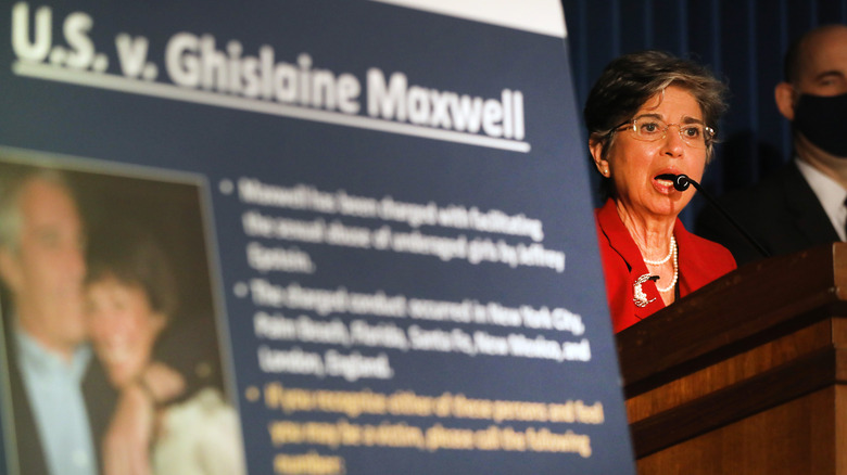 Photo de presse de Ghislaine Maxwell