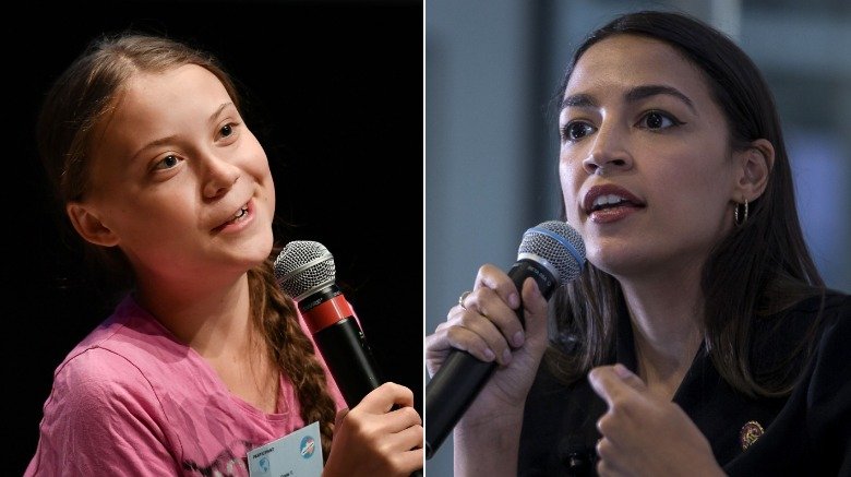 Greta Thunberg et Alexandria Ocasio-Cortez