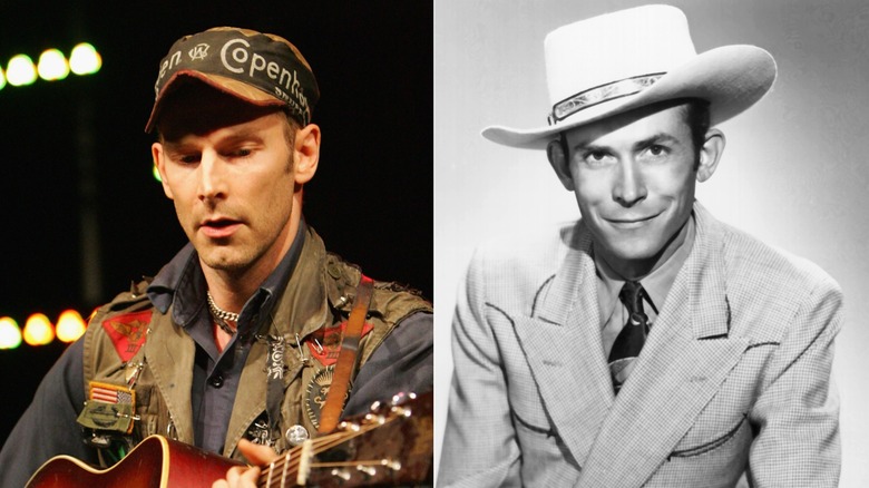 Image composite de Hank Williams III et son grand-père
