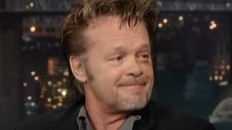 John Mellencamp avec un œil au beurre noir sur The Late Show with David Letterman