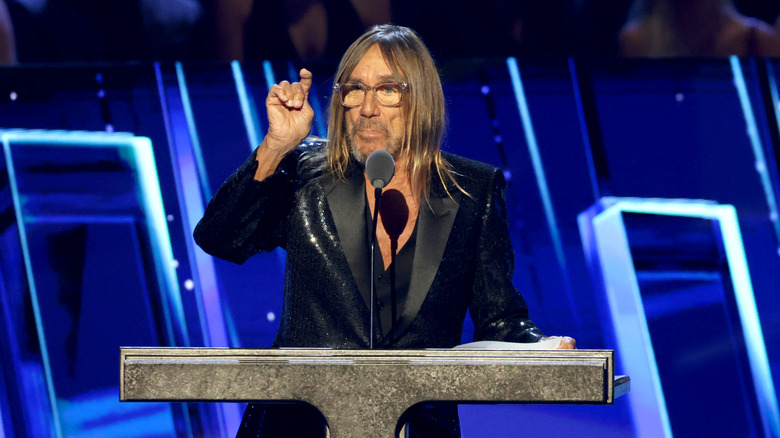 Iggy Pop lors d'une cérémonie