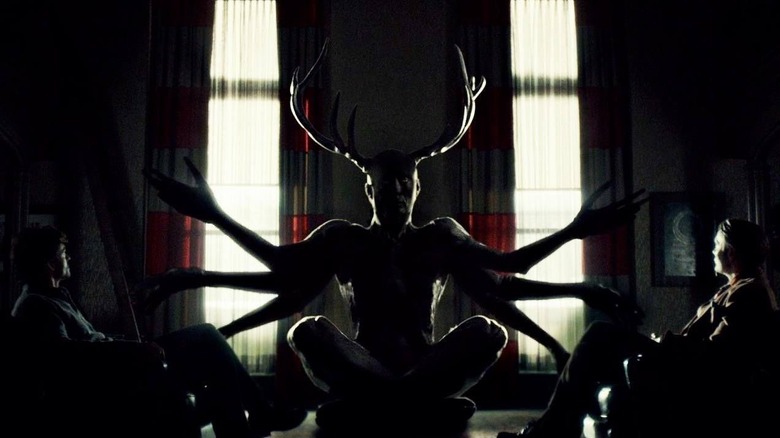 Wendigo avec bois dans une série télévisée