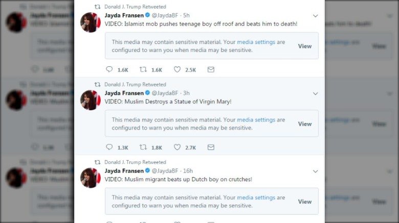 Donald Trump et Britain First