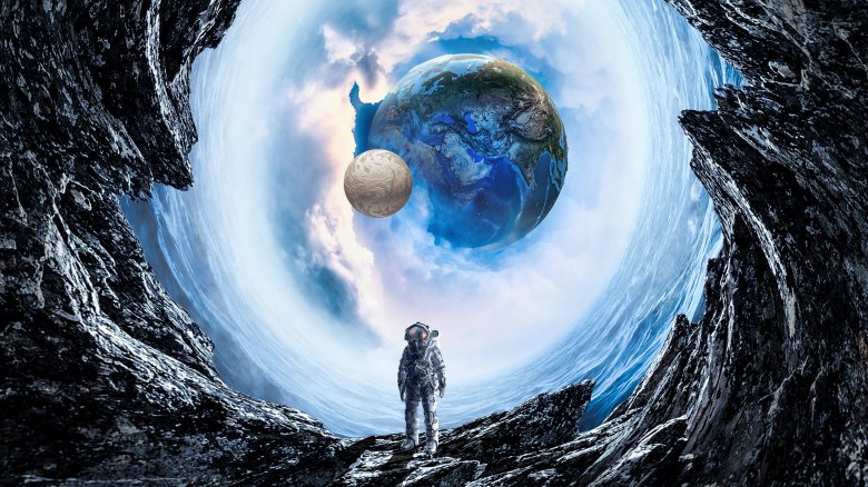 Astronaute dans l'espace profond