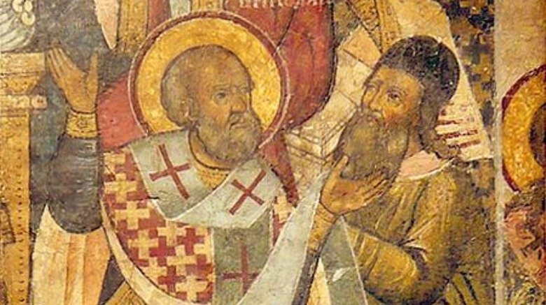 Saint Nicolas gifle Arius