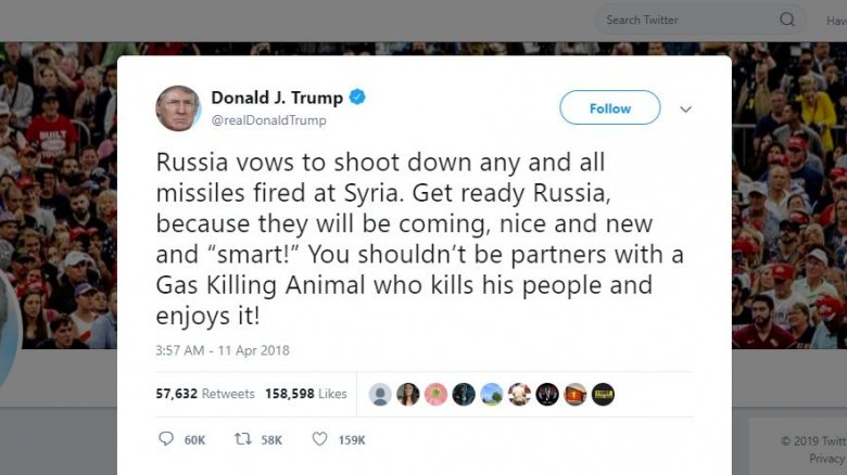 Donald Trump missiles Syrie Russie