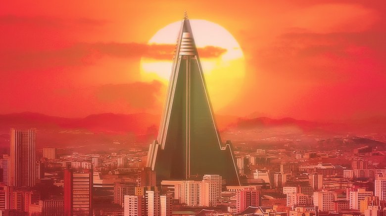Architecture fascinante du Ryugyong Hotel de Pyongyang