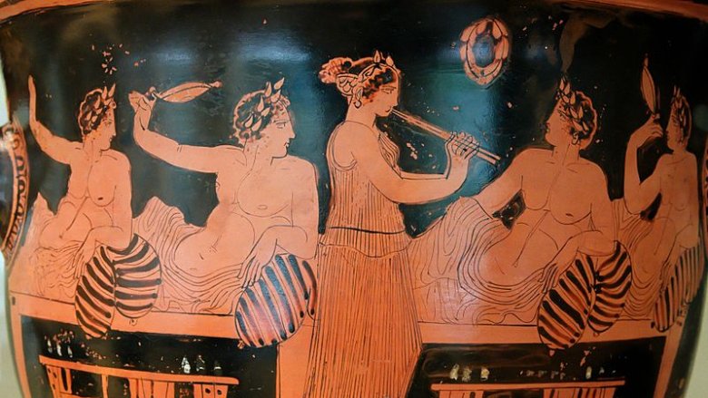 Symposium grec ancien, prostituée