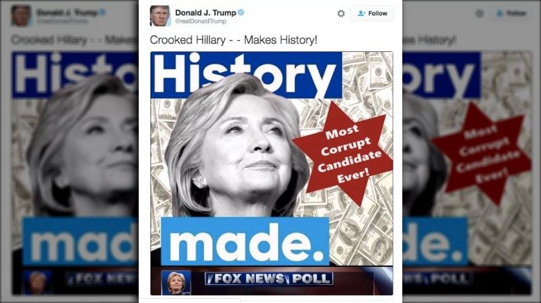 Donald Trump et Hillary Clinton associés à des tropes antisémites
