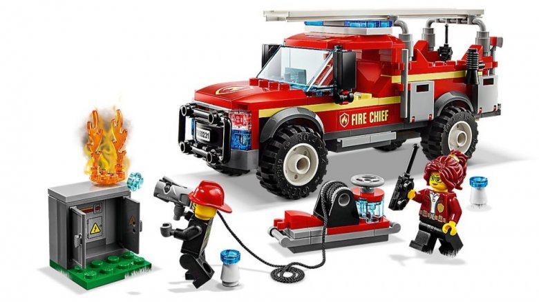 Camion de réponse du chef des pompiers Lego
