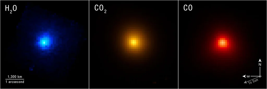 Image infrarouge Webb/NIRSpec de la comète interstellaire 3I/ATLAS, crédit NASA/ESA/CSA/STScI