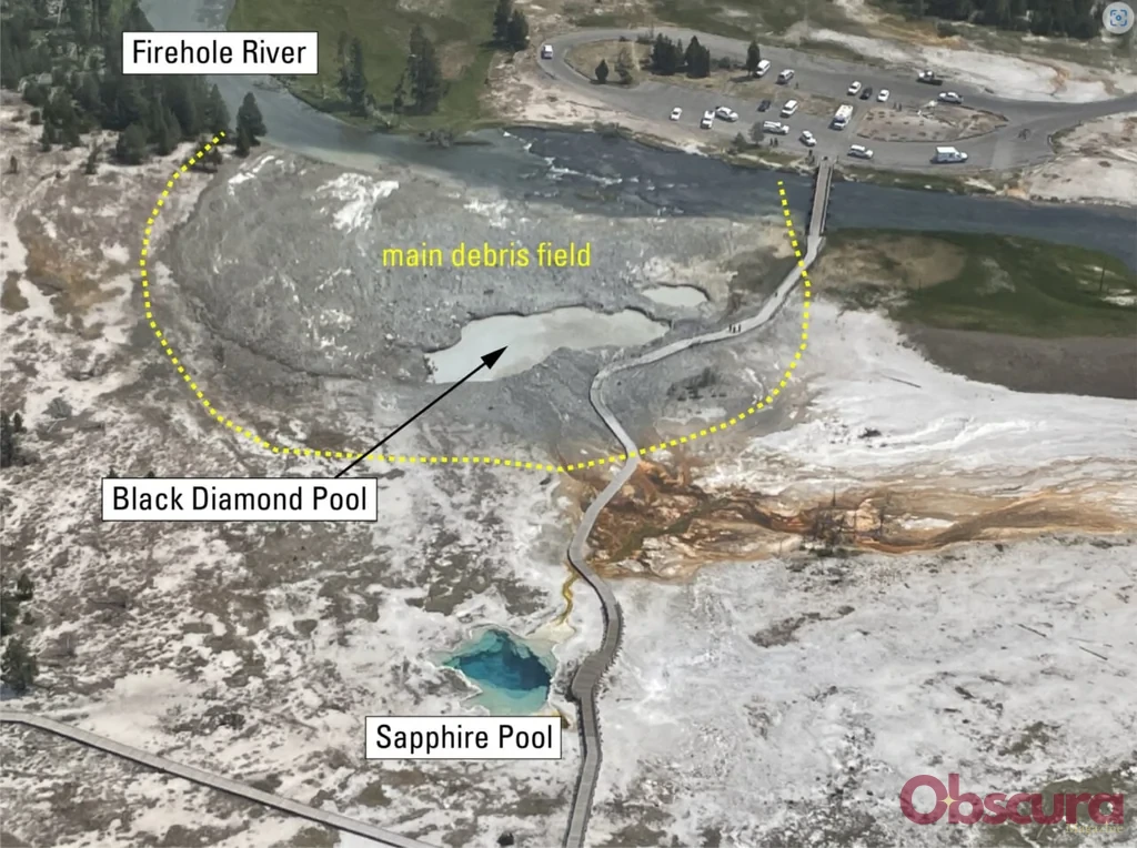Yellowstone : une explosion hydrothermale ouvre un cratère de vingt pieds à Biscuit Basin