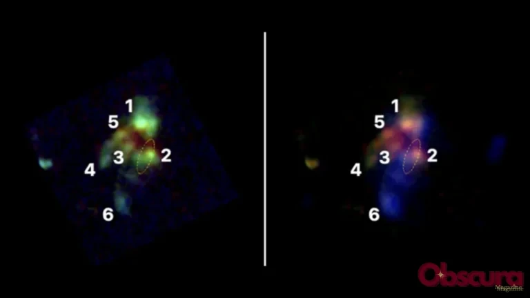 JWST : six galaxies observées en train de fusionner en une seule, il y a 12 milliards d&rsquo;années