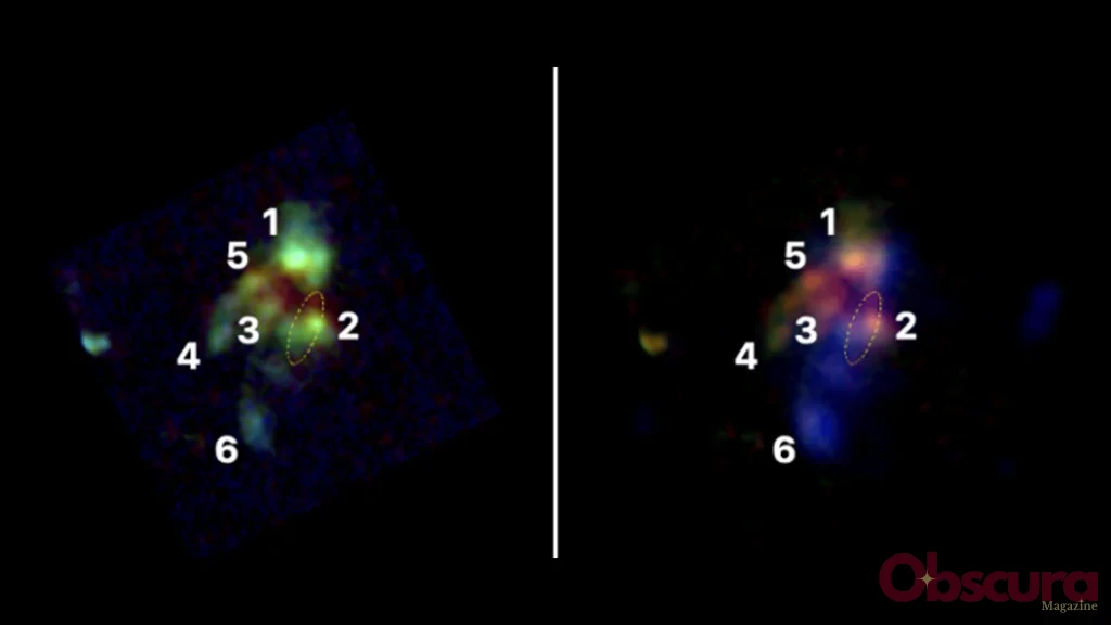 JWST : six galaxies observées en train de fusionner en une seule, il y a 12 milliards d’années